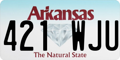 AR license plate 421WJU