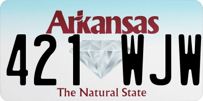 AR license plate 421WJW