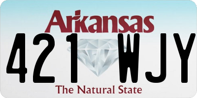 AR license plate 421WJY