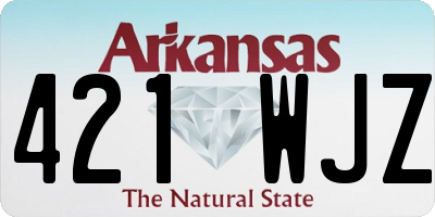 AR license plate 421WJZ