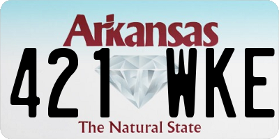 AR license plate 421WKE