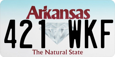AR license plate 421WKF