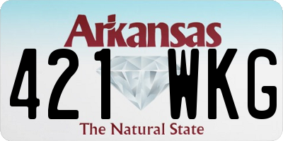 AR license plate 421WKG