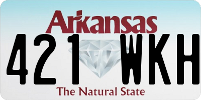 AR license plate 421WKH