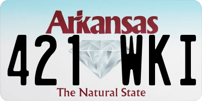 AR license plate 421WKI
