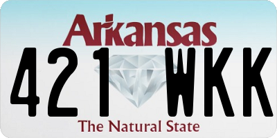 AR license plate 421WKK