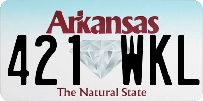 AR license plate 421WKL
