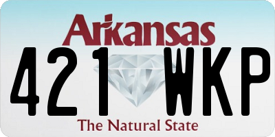 AR license plate 421WKP