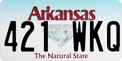 AR license plate 421WKQ