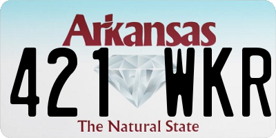 AR license plate 421WKR