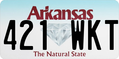 AR license plate 421WKT