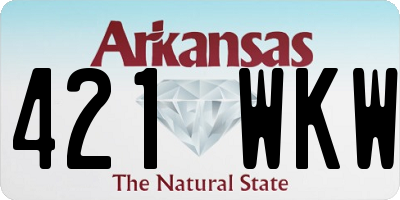AR license plate 421WKW