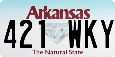 AR license plate 421WKY