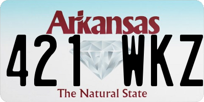 AR license plate 421WKZ