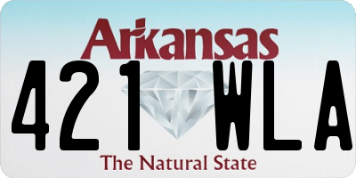AR license plate 421WLA