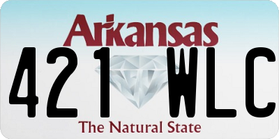 AR license plate 421WLC