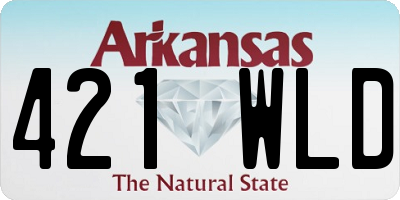 AR license plate 421WLD