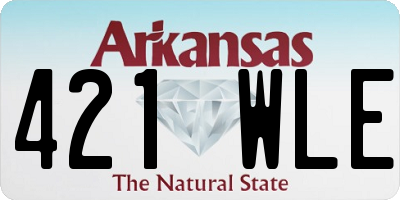AR license plate 421WLE