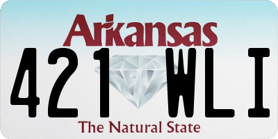 AR license plate 421WLI