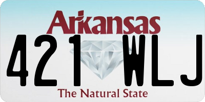 AR license plate 421WLJ