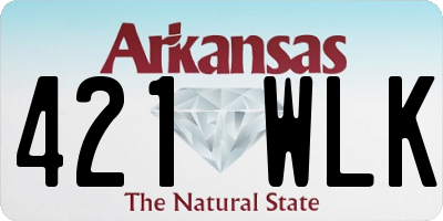 AR license plate 421WLK