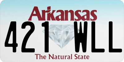 AR license plate 421WLL