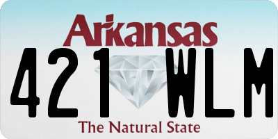 AR license plate 421WLM
