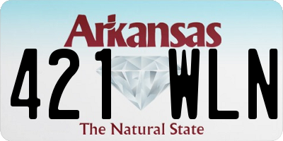 AR license plate 421WLN