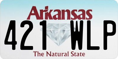 AR license plate 421WLP