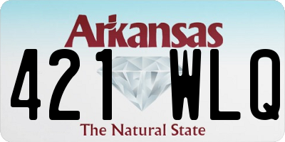 AR license plate 421WLQ