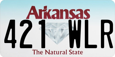 AR license plate 421WLR