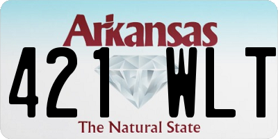 AR license plate 421WLT