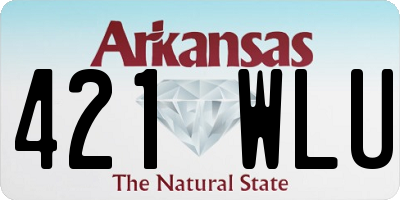 AR license plate 421WLU