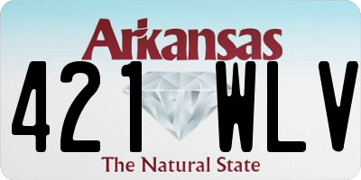 AR license plate 421WLV