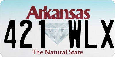 AR license plate 421WLX