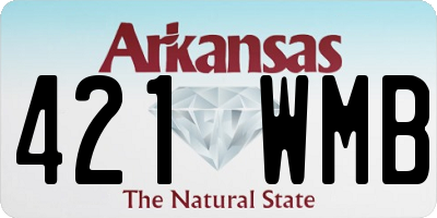 AR license plate 421WMB