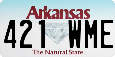 AR license plate 421WME
