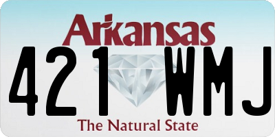 AR license plate 421WMJ