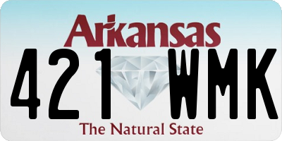 AR license plate 421WMK