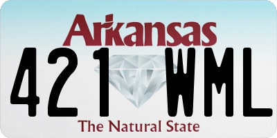 AR license plate 421WML