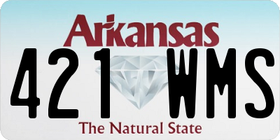 AR license plate 421WMS