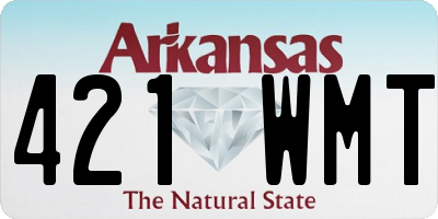 AR license plate 421WMT