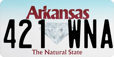 AR license plate 421WNA