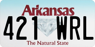 AR license plate 421WRL