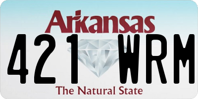 AR license plate 421WRM