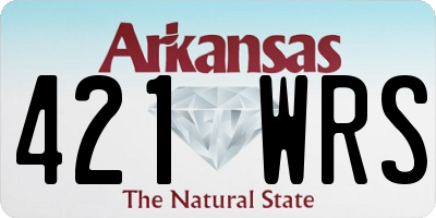 AR license plate 421WRS