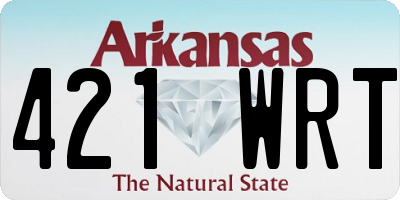 AR license plate 421WRT
