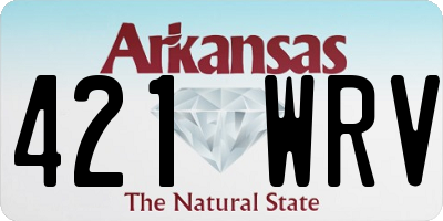 AR license plate 421WRV