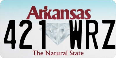 AR license plate 421WRZ