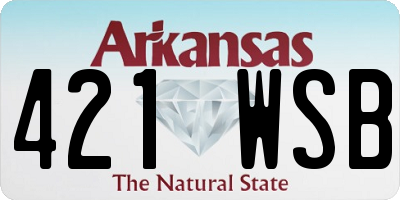 AR license plate 421WSB